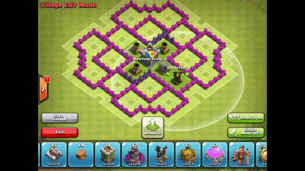 Town Hall 7 Farming Base TH7 CROSS (CLASH OF CLANS)