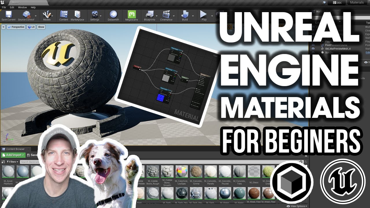 The Ultimate BEGINNER'S GUIDE to Materials in Unreal Engine! (Beginners Start Here!)