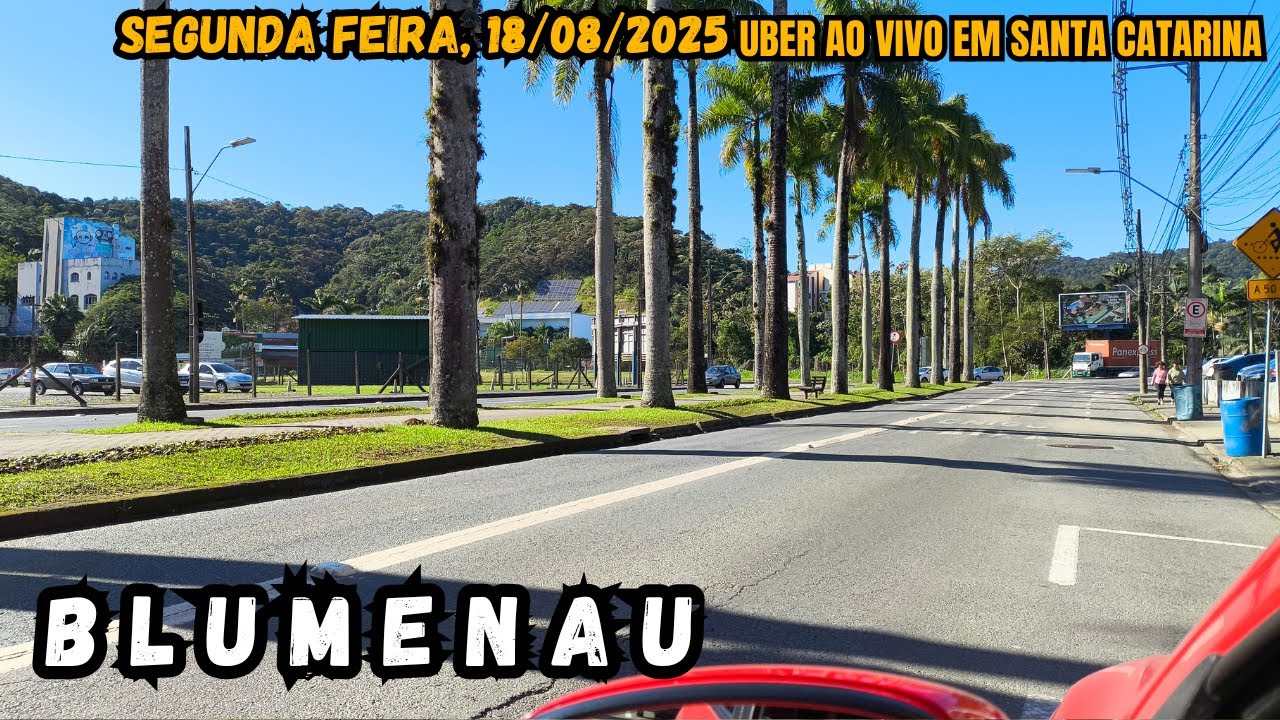 segunda feira ao vivo pelas ruas de Blumenau Santa Catarina