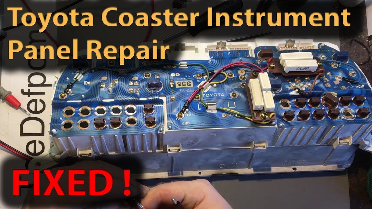 #279 Toyota Coaster How To Reset Timing Belt Warning Lamp, and Replace Blown Bulbs