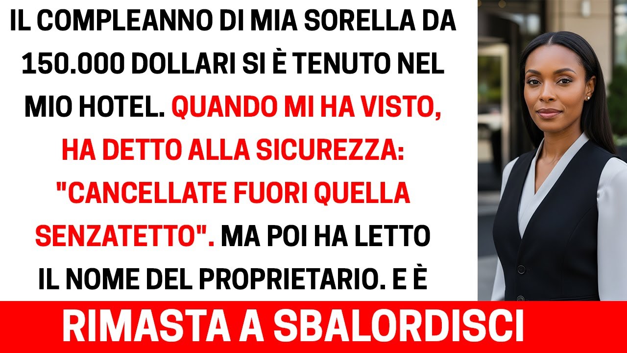 Ha speso 150.000$ per il compleanno… nel mio hotel — poi mi ha chiamato senzatetto