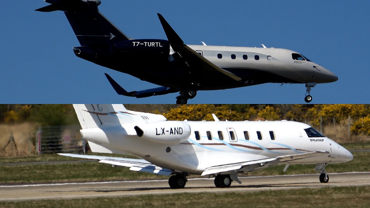 Rejected Takeoff AND Missed Approach Go Around! Farnborough.  9 April 2025. LX-AND and T-TURTL