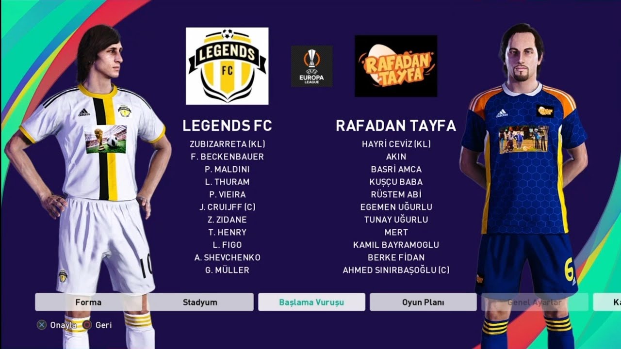 2025-26 UEL Yarı final 1.maçlar Legends FC Rafadan Tayfa 