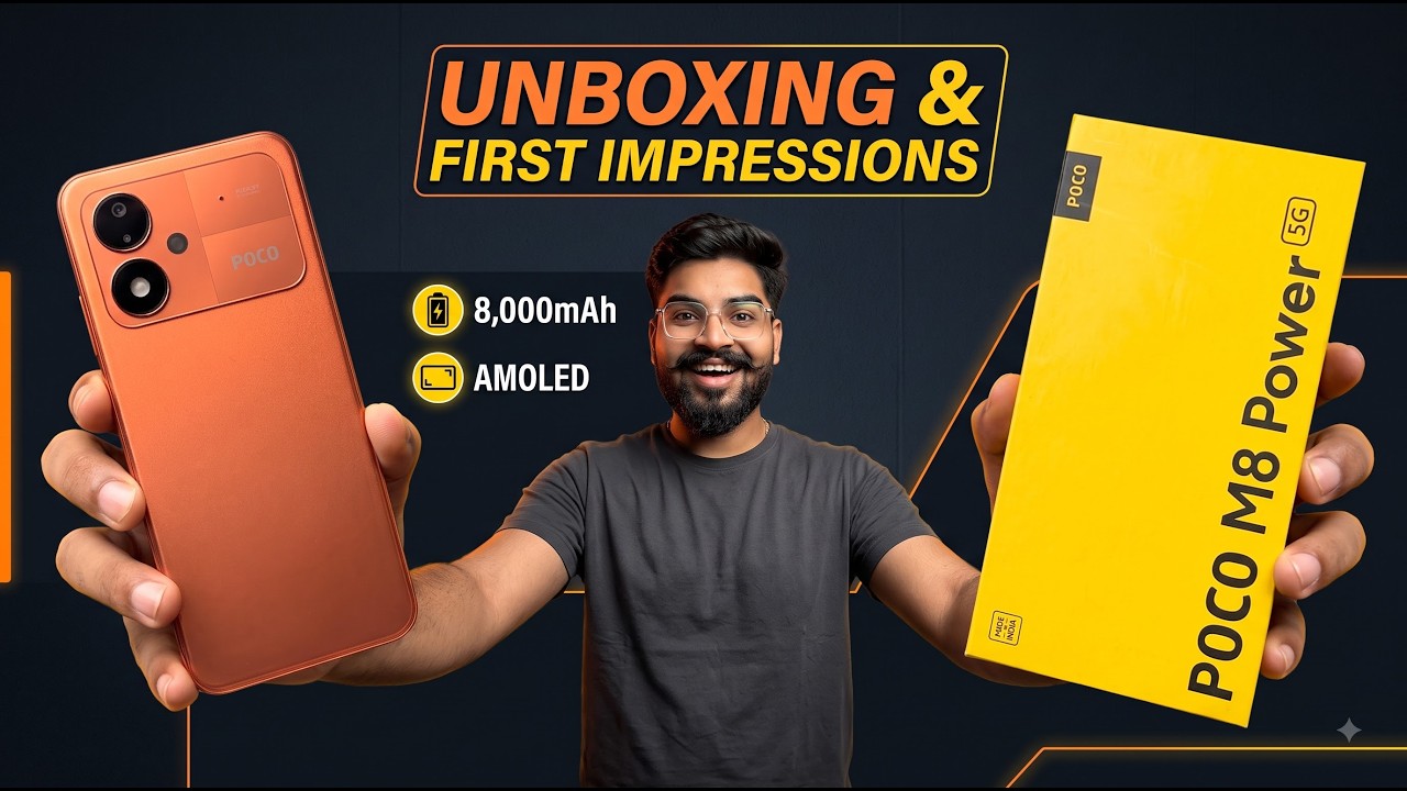 POCO M8 Power Unboxing & First Impression 🔥 Crazy Features