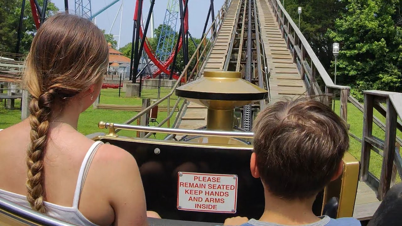 Carolina Goldrusher Roller Coaster POV | Carowinds