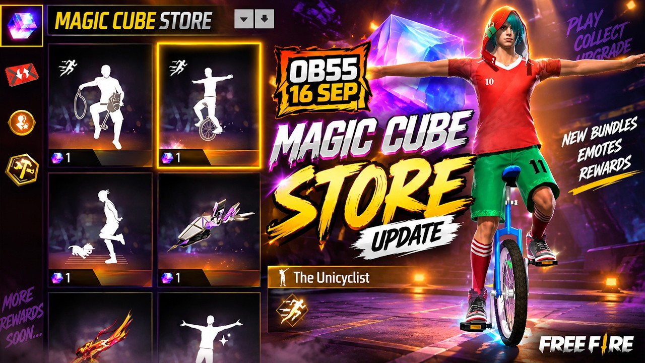 New Magic Cube Store Update🔥| 16 September Magic Cube Bundle Update in Free Fire