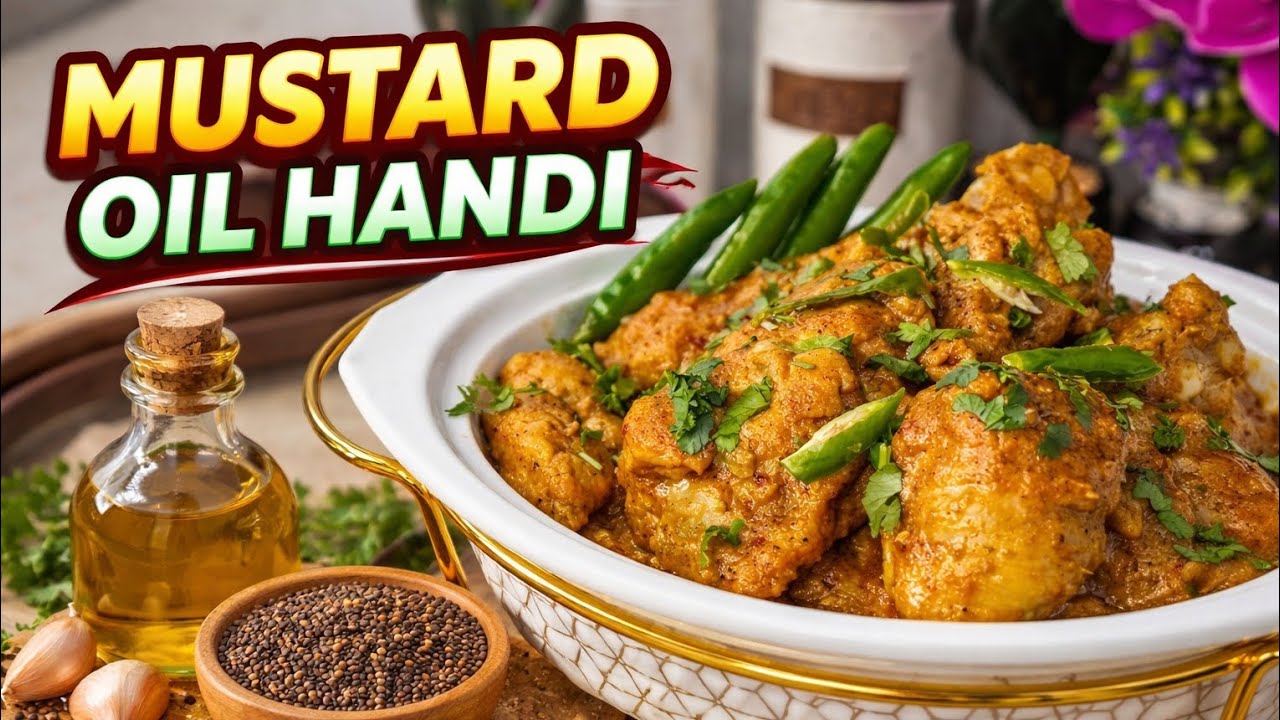 How To Make Mustard Oil Handi | Quick & Unque Recipe.😋