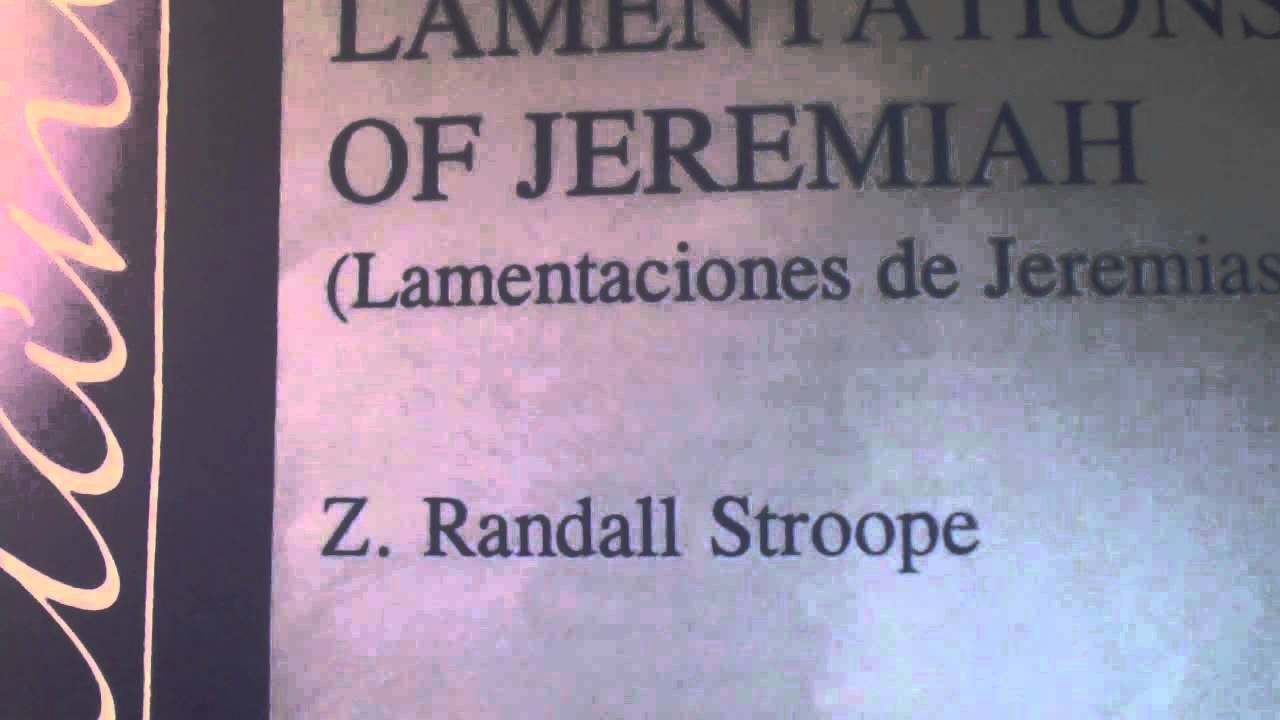 Lamentations SOP