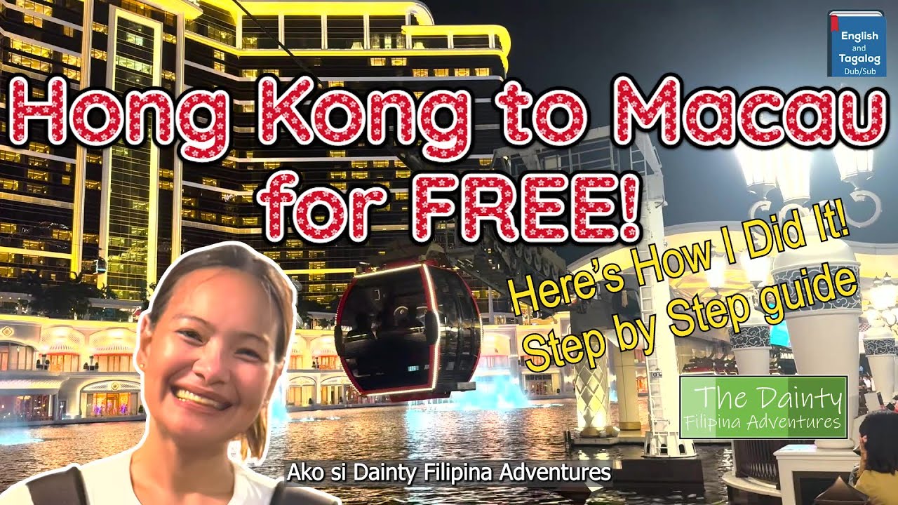 Hong Kong to Macau for FREE! Here's How I Did it! Step by step guide!