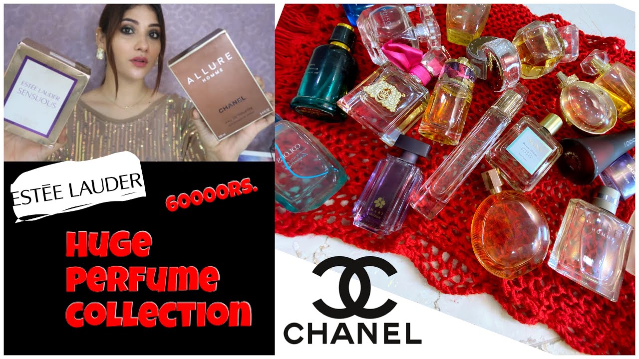 My60000 Rs. perfume collection || Channel, Estee Lauder, buvlgari ,titan etc...