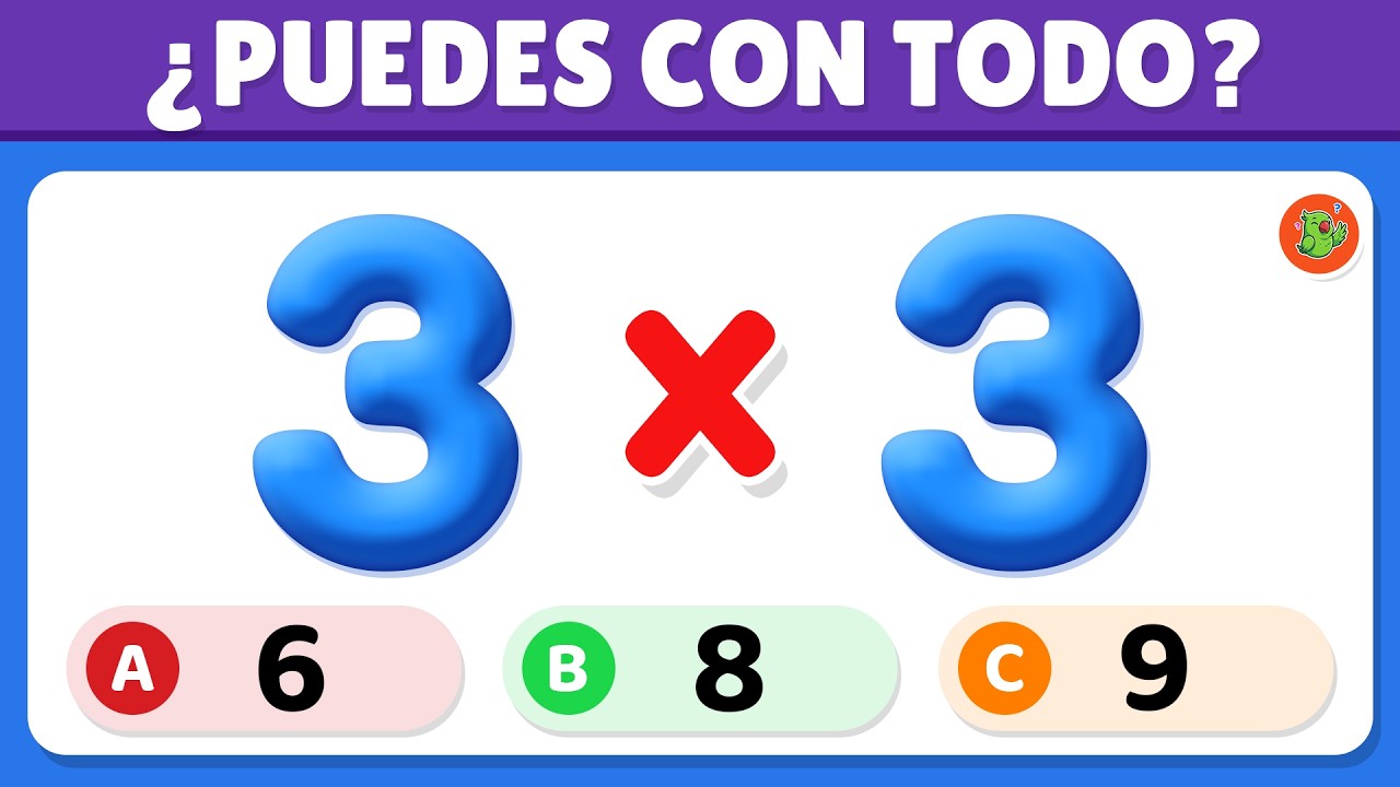 🚀 ¡Aprende Rápido! Tablas de Multiplicar del 1 al 9 - Reto Mental (Primaria 2º-3º)