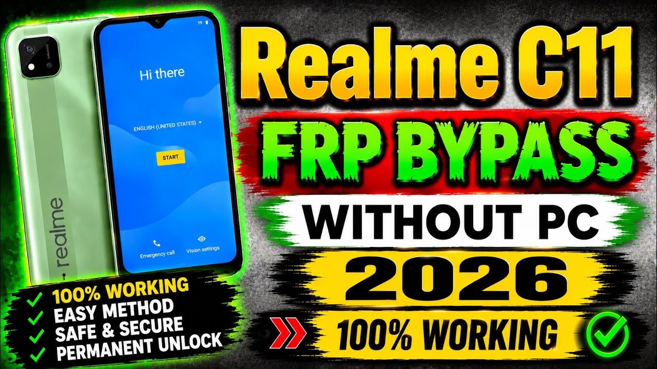 Realme C11 2021 FRP Bypass Without PC | Latest 2026 Method
