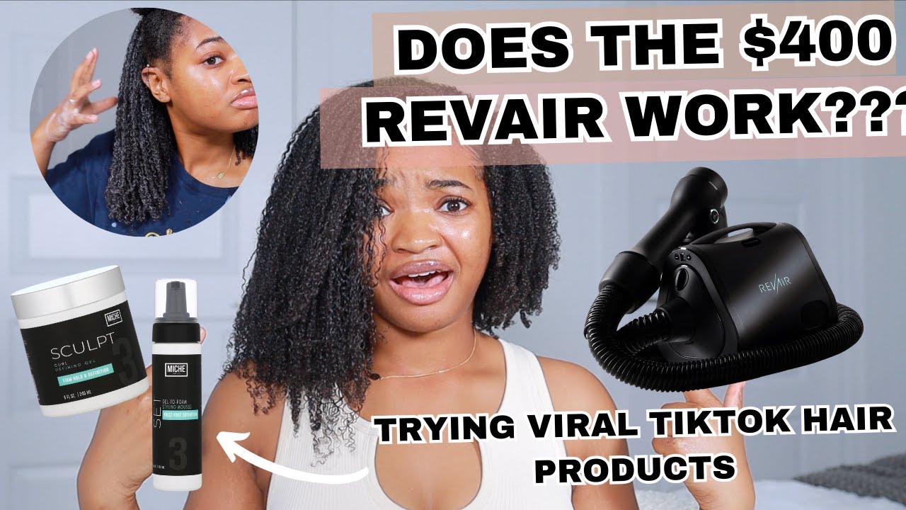Stretching My Hair with the RevAir !!! | Trying the VIRAL Miche Beauty Products!!! | Vlog