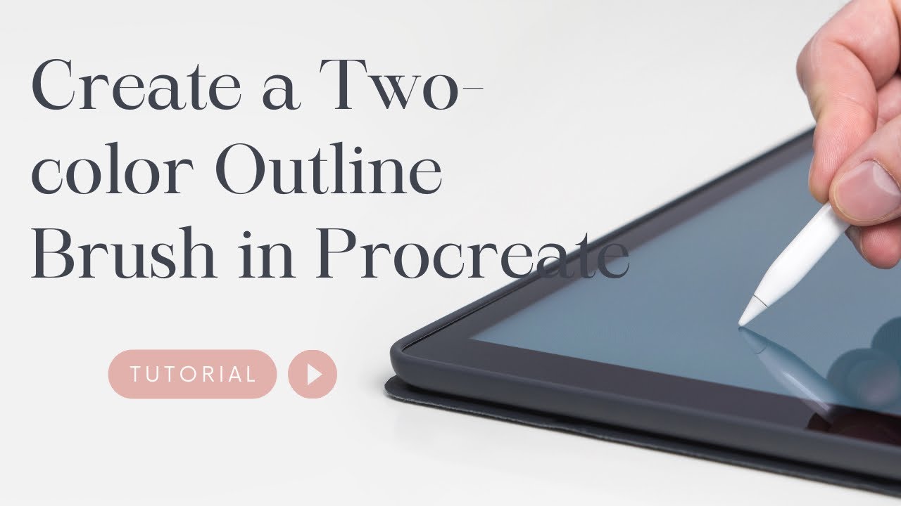 How to make a two-color outline brush in Procreate