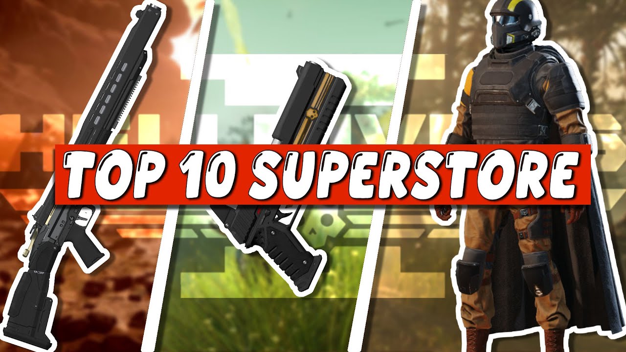Helldivers 2 - Top 10 Superstore Items