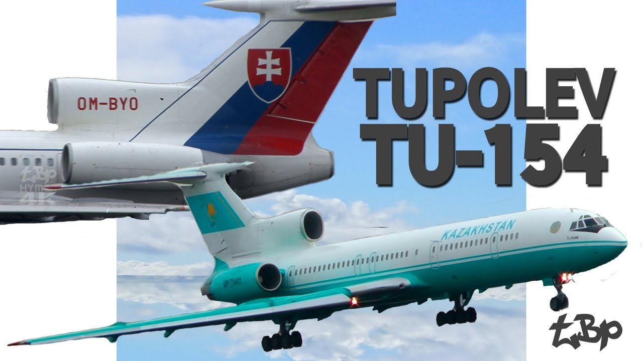 Tupolev TU154 Aircraft Landings & Takeoff London Stansted Airport Ty-154 Slovak Noisy Planes