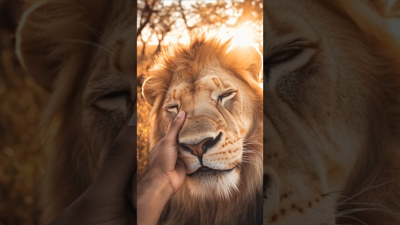 Touching the Wild AI style: Petting Africa's Big 5 Animals 🦁🐘🦏🐃🐆 