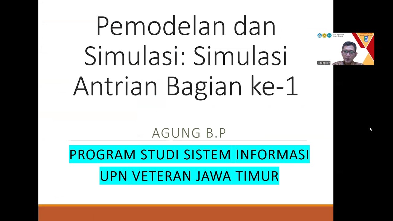 Mata Kuliah Pemodelan dan Simulasi Sub Pembahasan Simulasi Antrian
