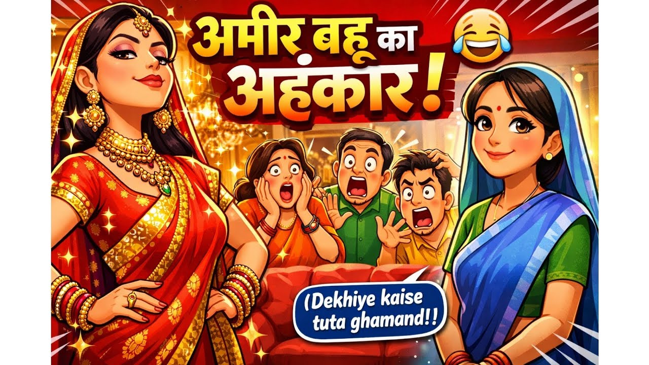 Crorepati Bahu Ka Ghamand Aur Gareeb Jethani Ka Sabar! Kaun Jeetega? 😂 (Comedy + Drama)