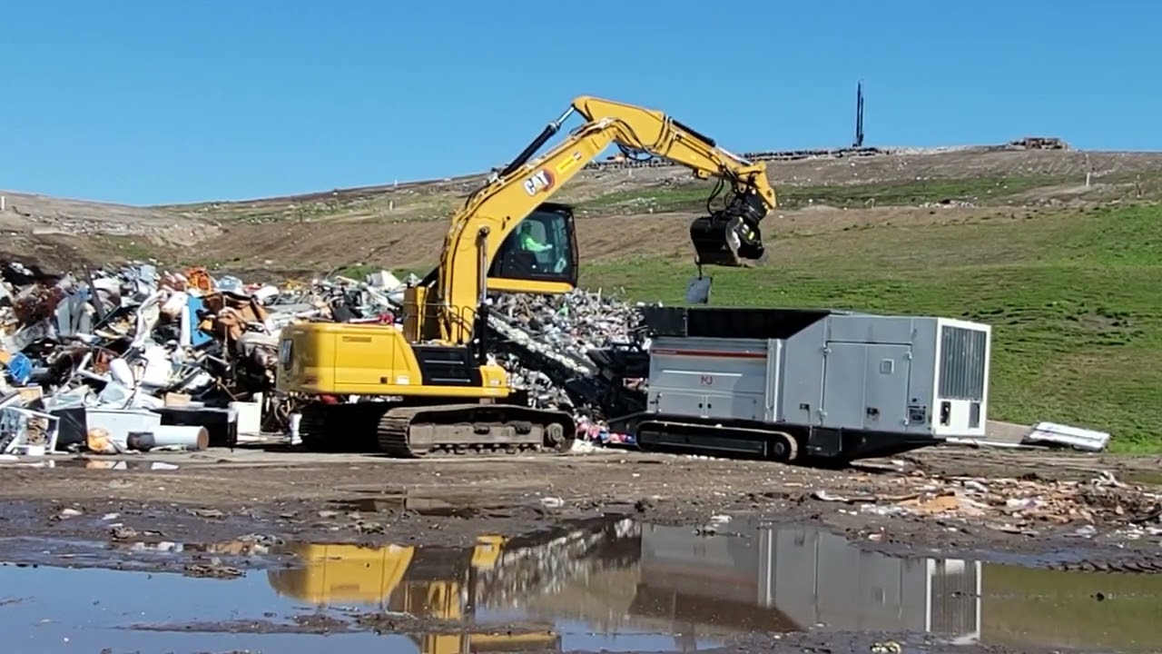 White Goods Shredding with the M&J Mobile 4000-8
