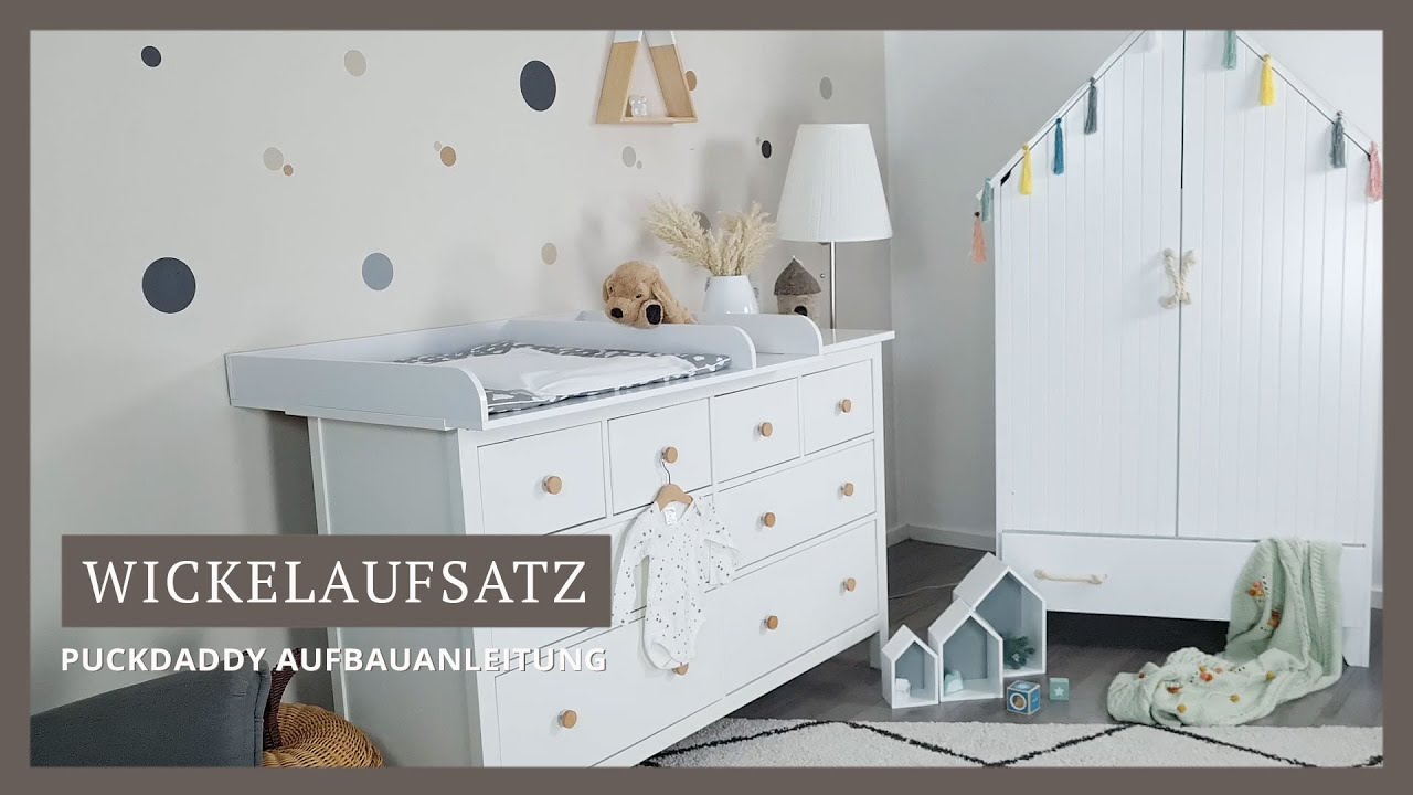 Puckdaddy Aufbauvideo f&uuml;r Wickelaufsatz mit Trennfach