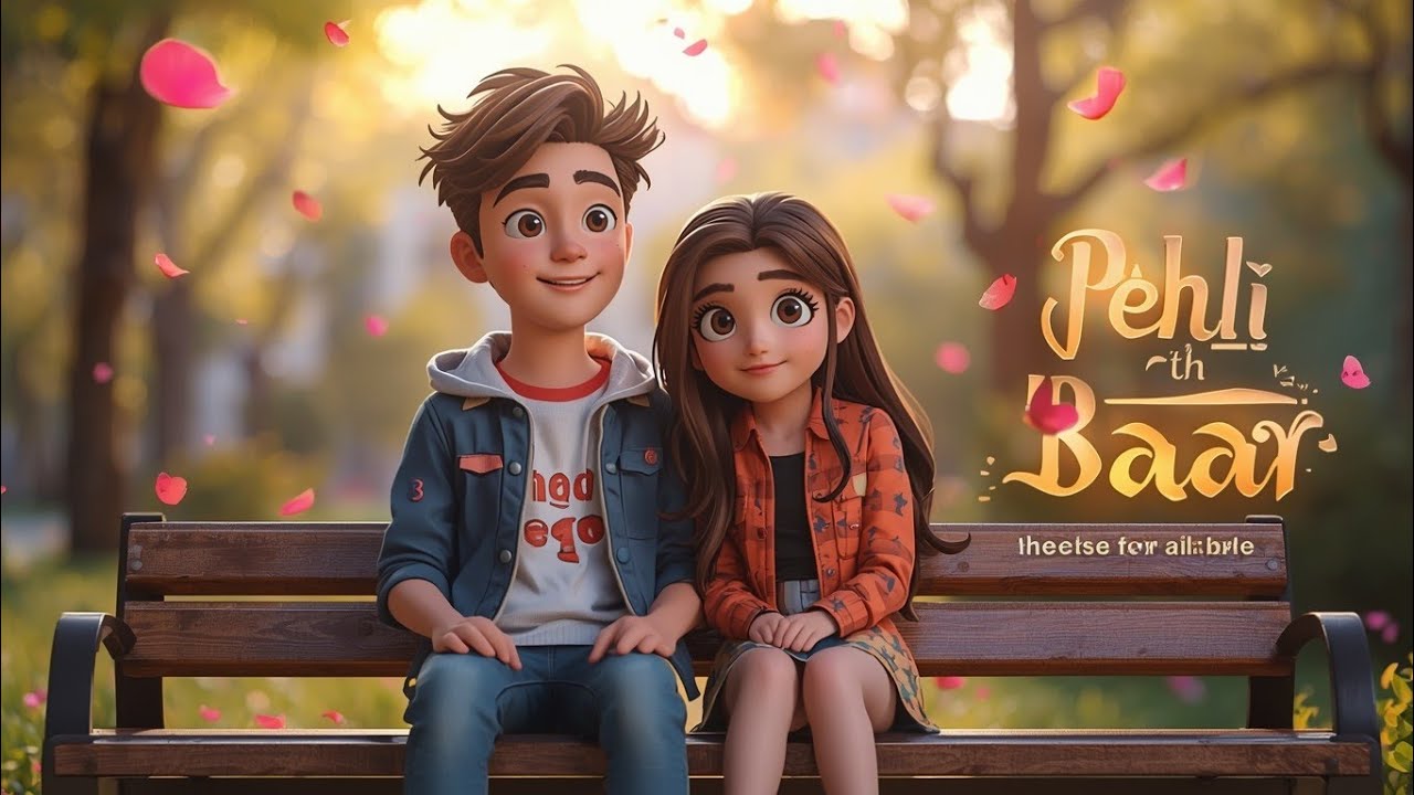 Pehli Baar | Romantic Hindi Love Song 2025 | Animated Video @Bollyflame