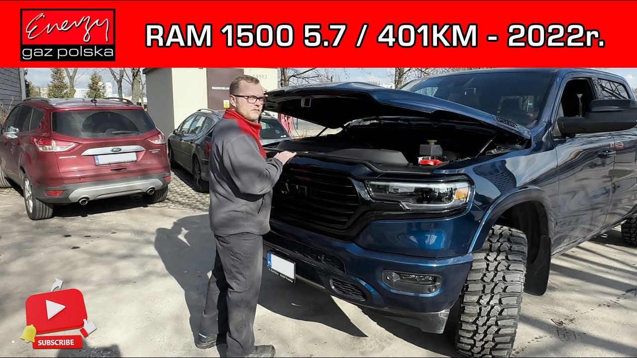MONTAŻ LPG RAM 1500 5.7 V8 400KM 2022R NA GAZ BRC W ENERGY GAZ POLSKA