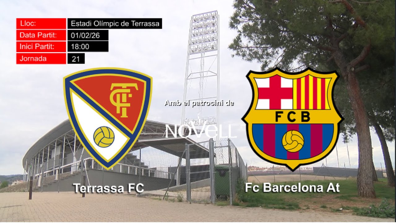 Retransmissió en directe del partit de 2 Rfef Grup 3 Terrassa FC vs  FC Barcelona At