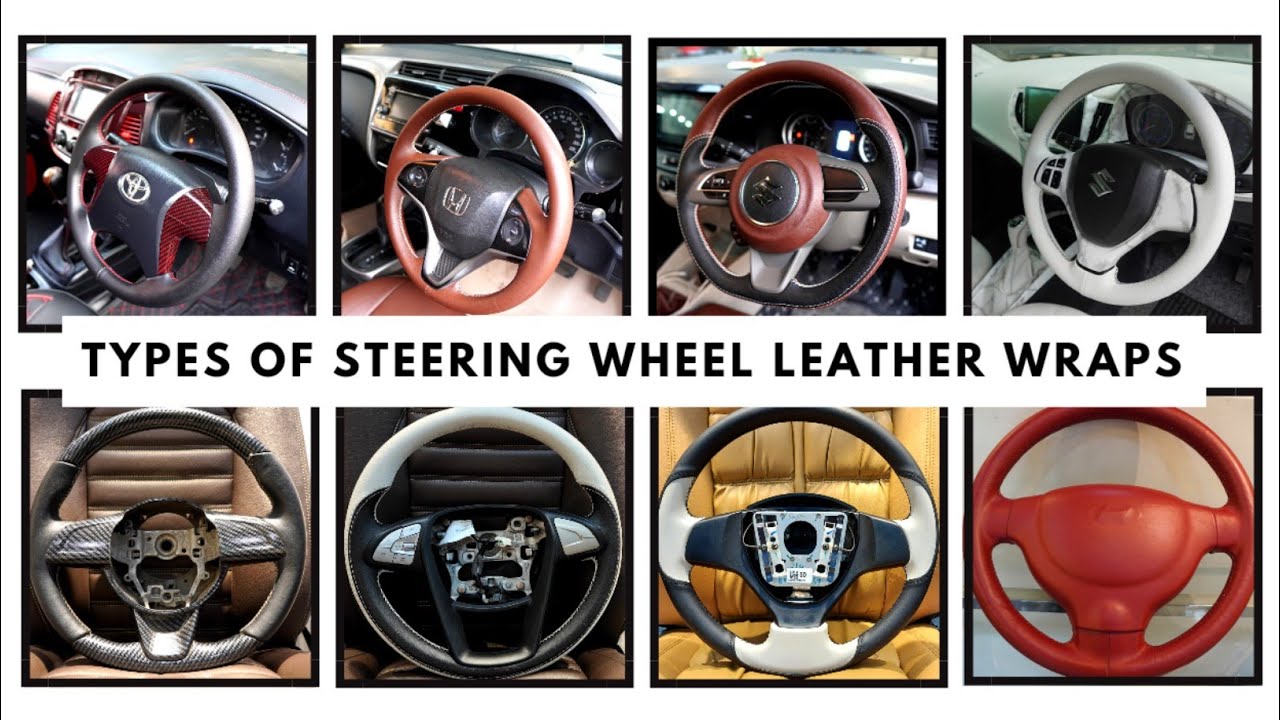 Types of Steering Wheel Leather Wraps | Car Steering Leather Wrap | Steering Cover v/s Leather Wrap