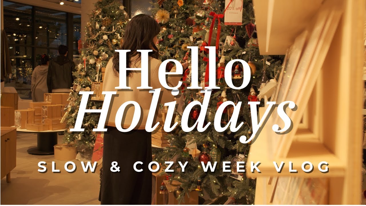 Cozy Holiday Vlog 🎄 | Slow Living Days, Christmas Decorating & Baking Molasses Cookies