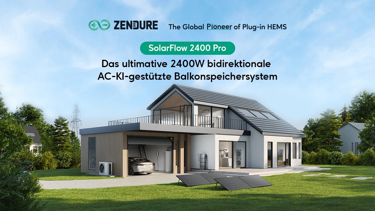 SolarFlow 2400 Pro | Das ultimative 2400W bidirektionale AC, KI-gest&uuml;tzte Balkonspeichersystem
