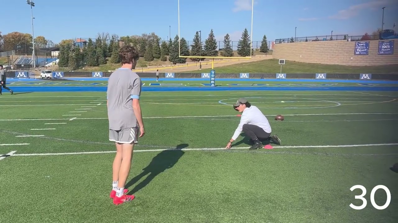 Niklas Halvorson | ND 2026 Senior | Kicker Punter | Phase 3 Kicking Camp MN Oct 2025