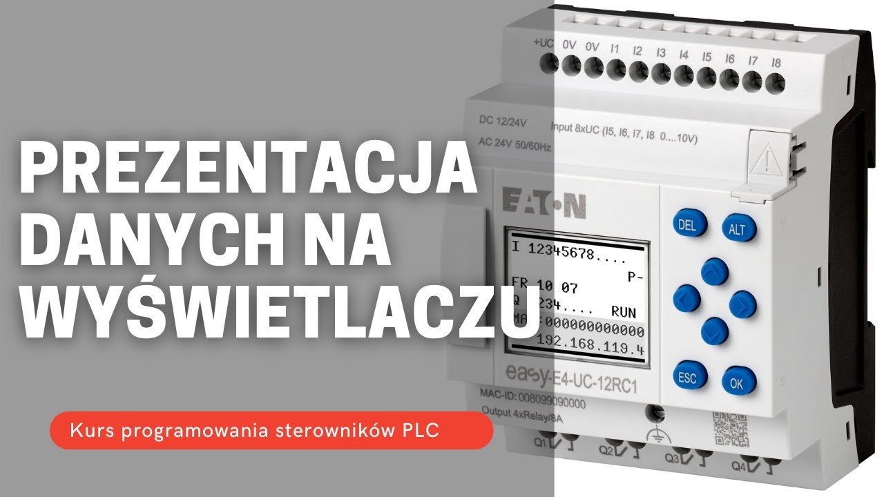 [Kurs PLC] #3 - Prezentacja danych na głównym wyświetlaczu - TIM.PL