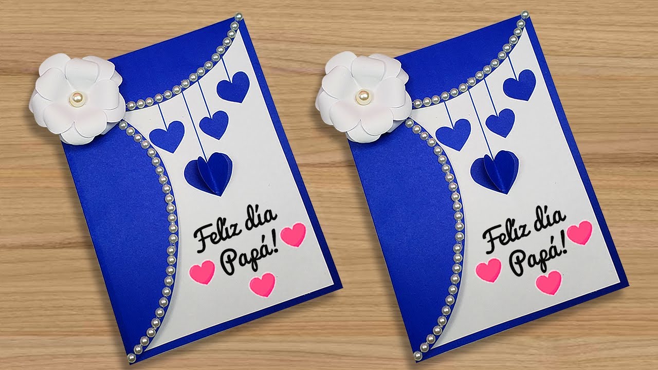 🥰 Hermosa tarjeta para el día del padre hecha a mano 😍 Ideas para papá | Father's Day Card Beautiful