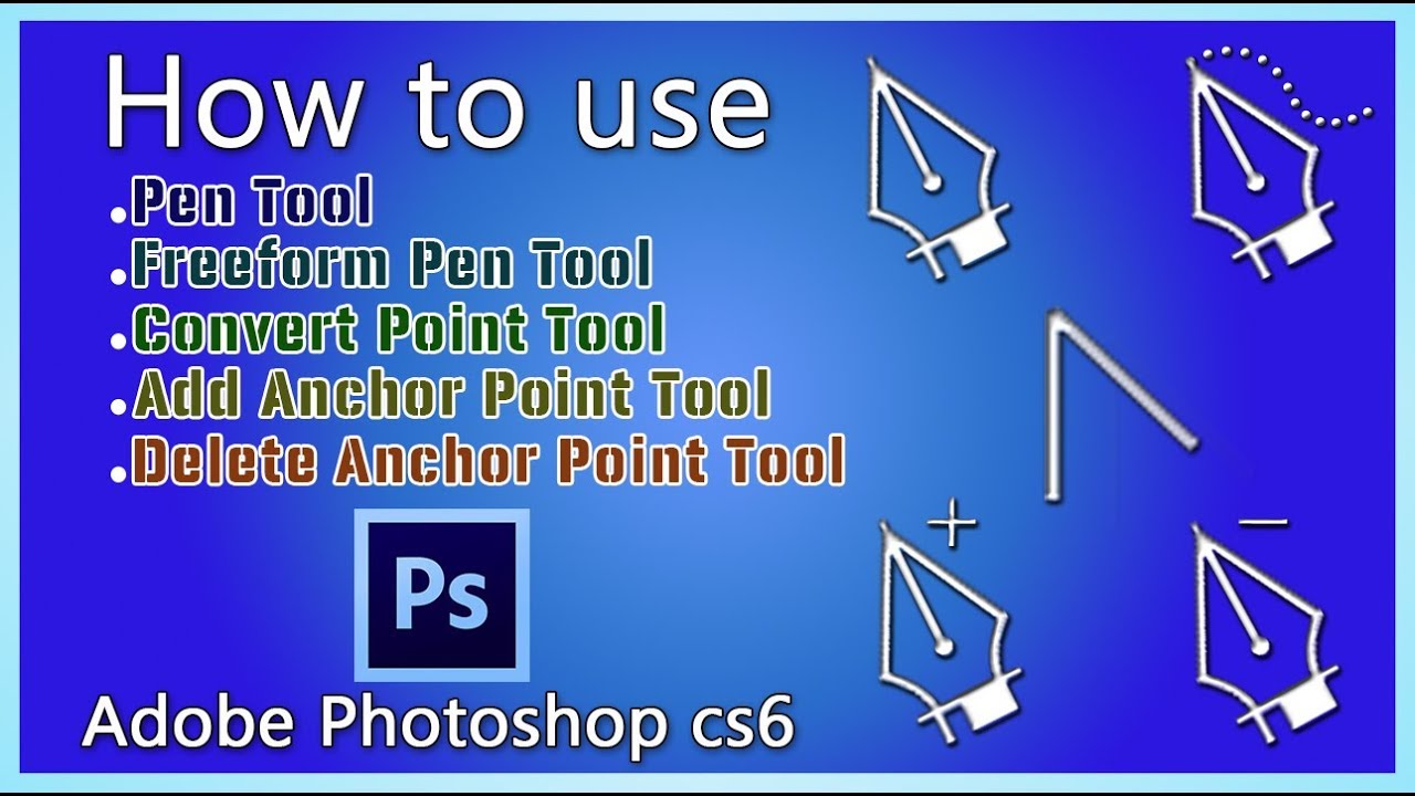 How to use Pen Tool/ Freeform Tool/ Anchor Point Tools/ Convert Tool in Photoshop | Tutorial (22)