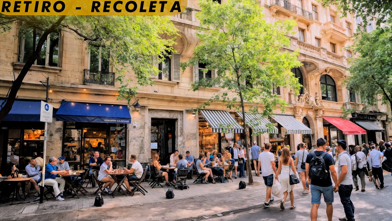 An Elegant City Walk Through Retiro & Recoleta ✨ | Paseo Urbano por el Buenos Aires Clásico