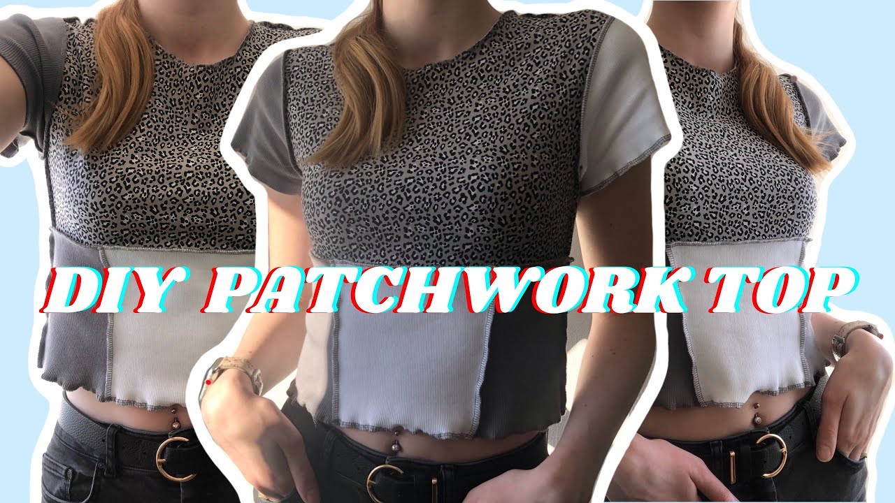 DIY PATCHWORK TOP | ein T-shirt nähen | Melwa Atelier | Deutsch