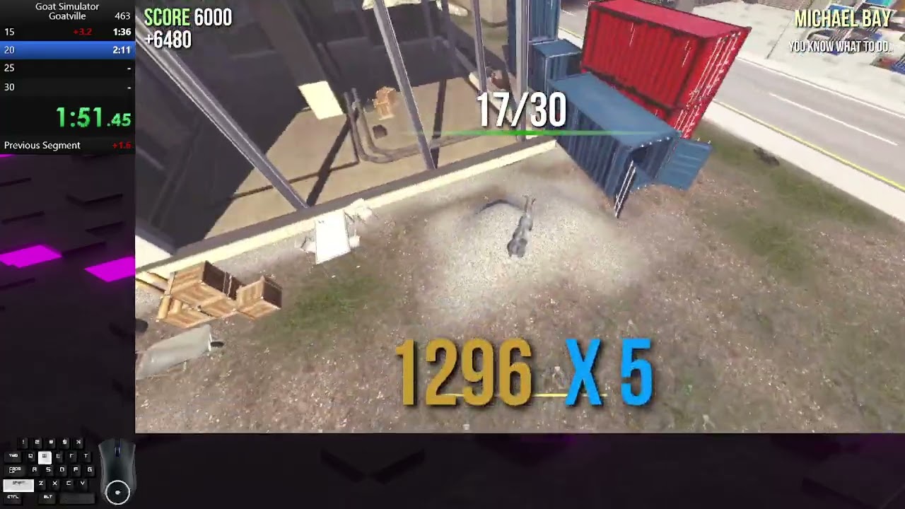 Goatville WR | 3:22 | Goat Simulator Speedrun