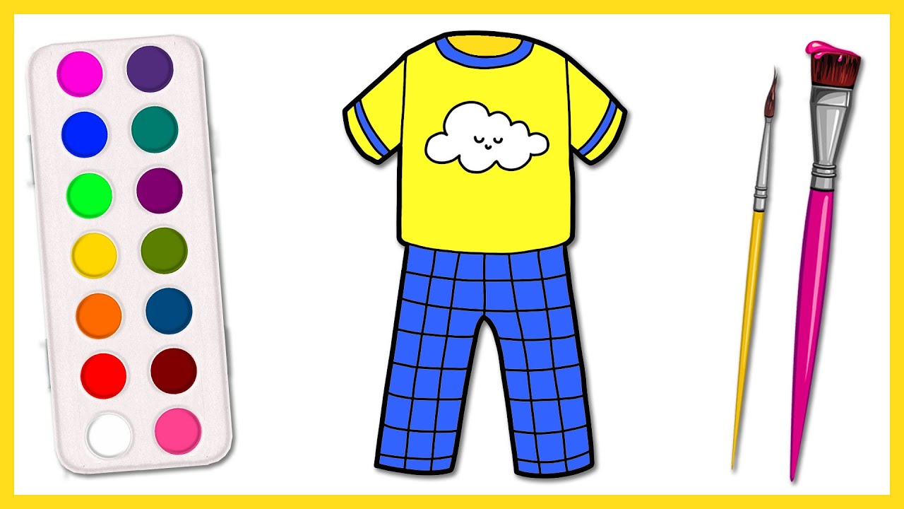 How to Draw a Cute Pajamas ,Step by Step Easy