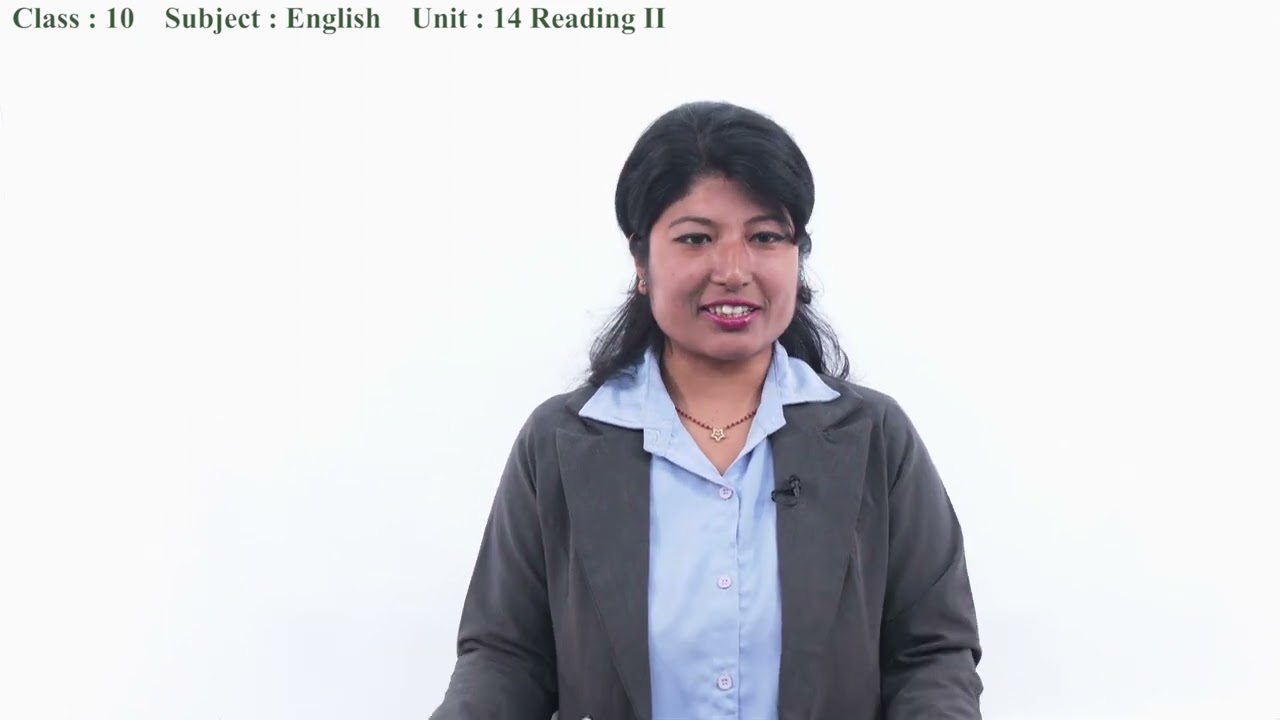 92 Class 10 English Unit14 Reading II