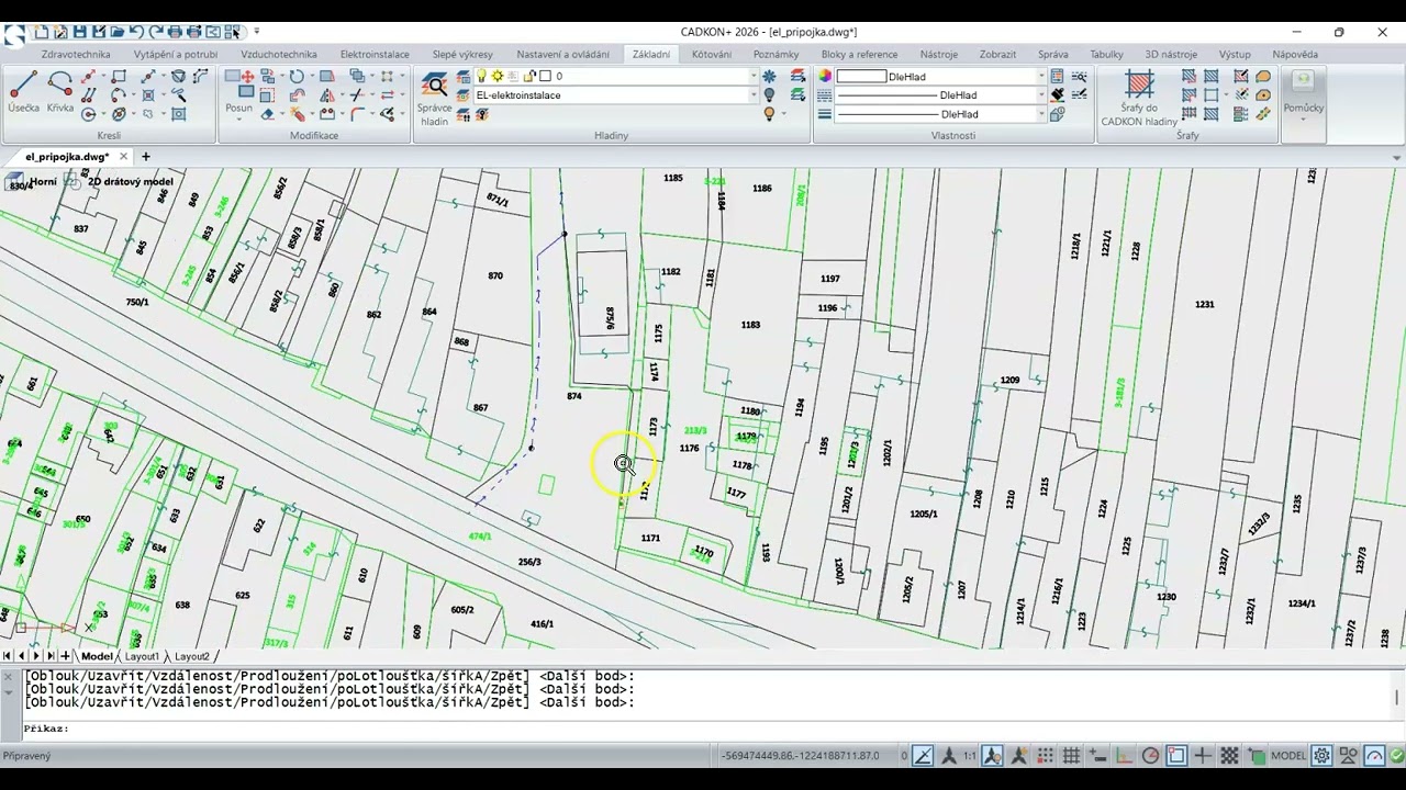 Zakreslili ste elektro trasu iným smerom, než ste pôvodne plánovali?