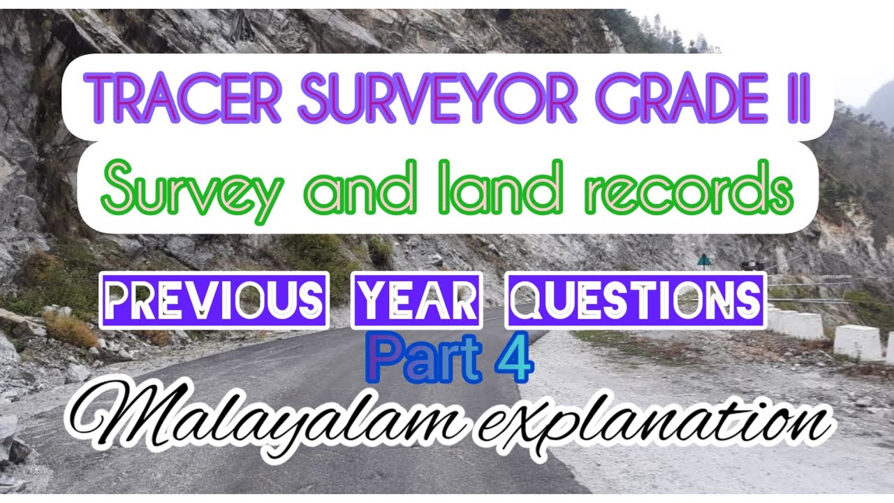 Surveyor grade 2 previous year questions explained kerala PSC#civil#survey #landrecord #overseer