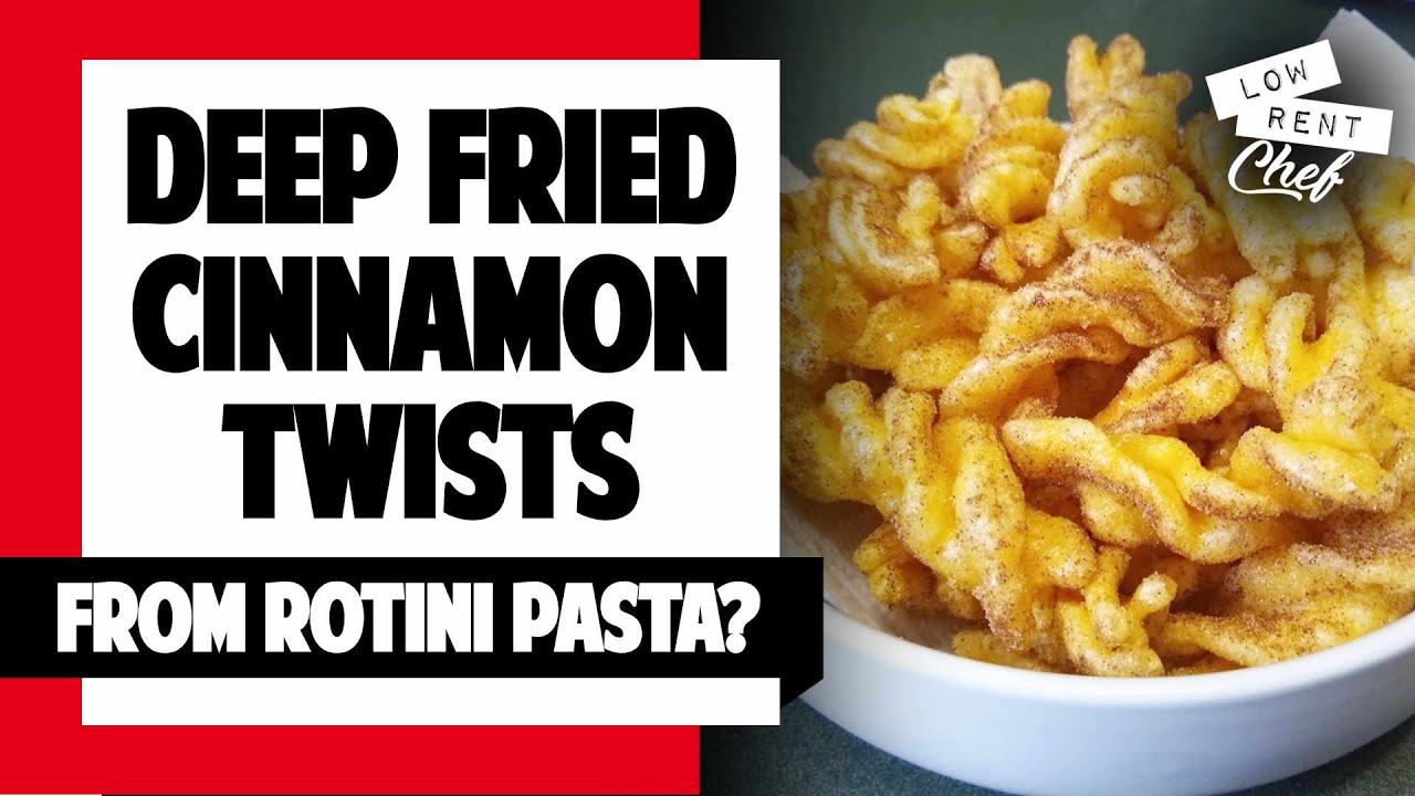 Deep Fried Cinnamon Twists...From Rotini Pasta?
