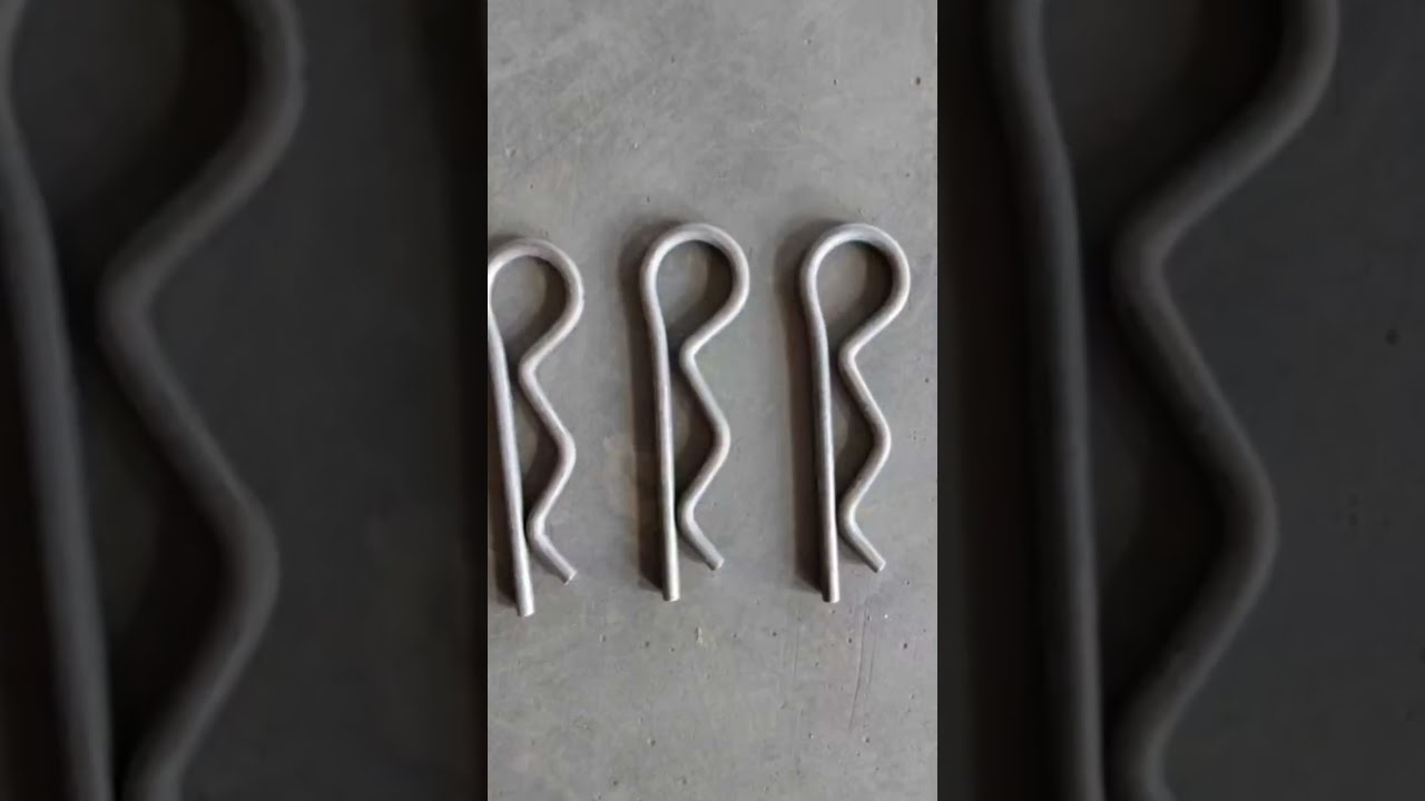 automatic mechanical steel R cotter pin split pin making machine #shorts