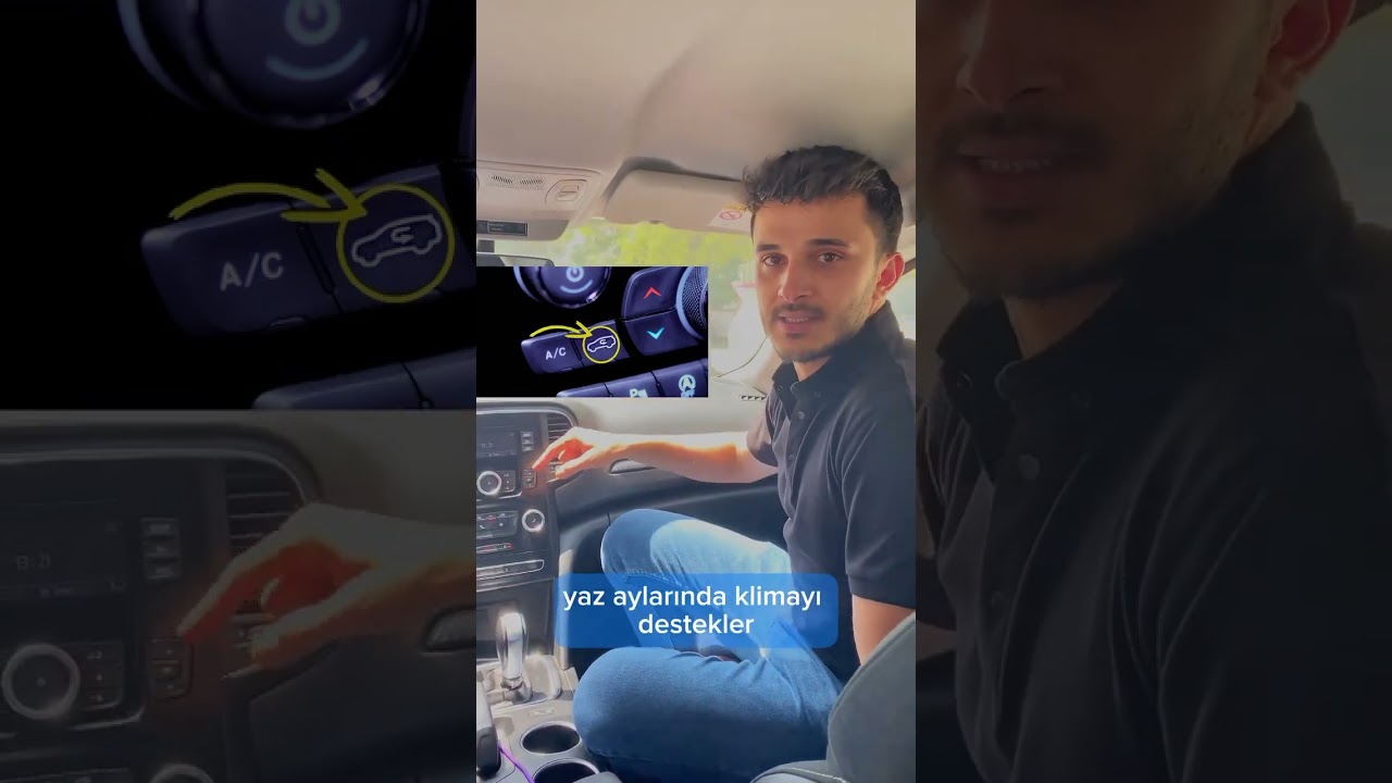 Arabada bu d&uuml;ğme ne işi yarıyor. Klima, i&ccedil; sirk&uuml;lasyon d&uuml;ğmesi