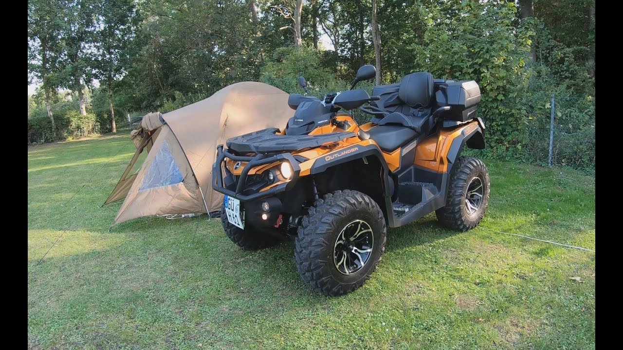 Dänemark tour mit ATV Can am Outlander max 1000 r limited Outdoor Bushcraft Camping 4K