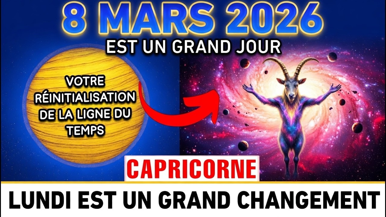 Horoscope Capricorne du 8 mars 2026 ✨ Tout change