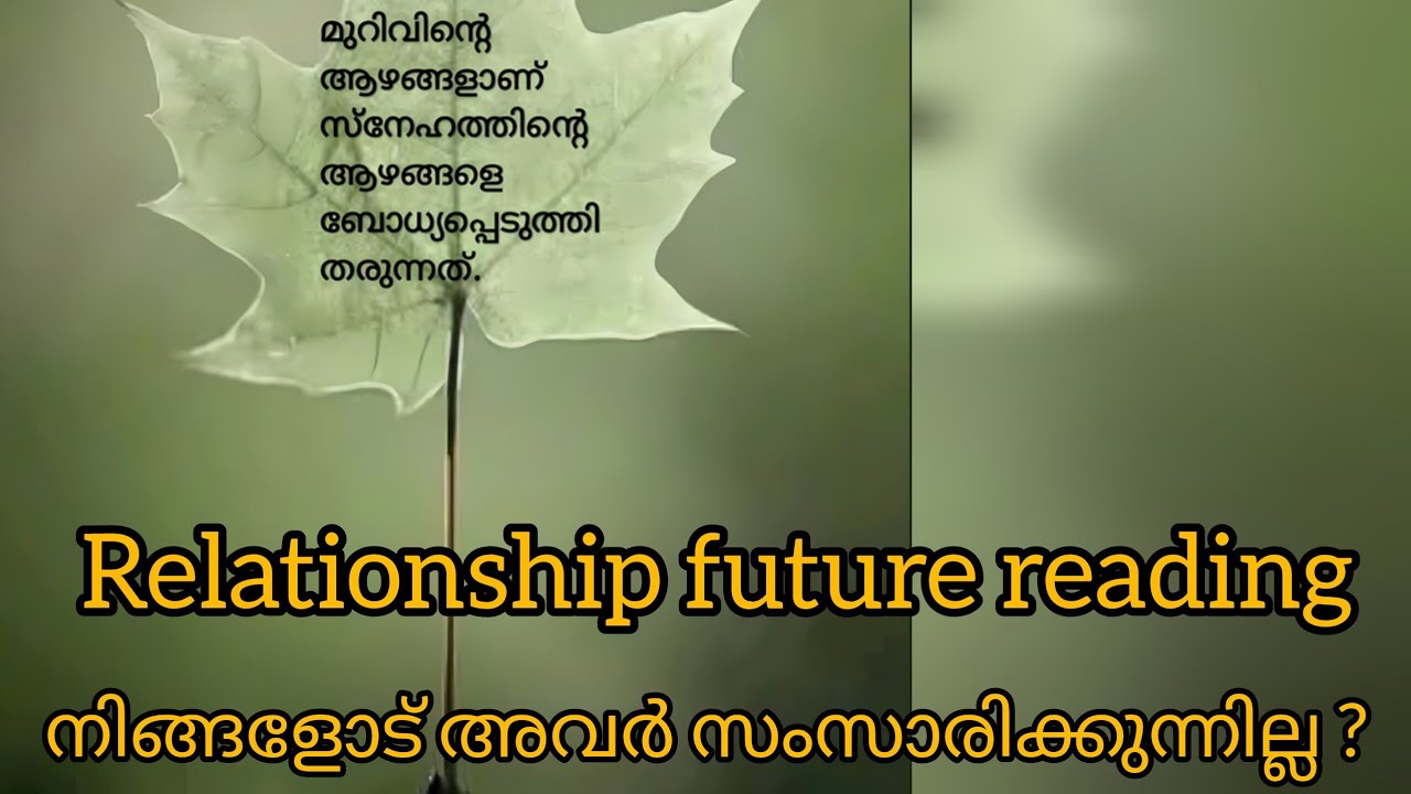 നിങ്ങളുടെ റിലേഷൻഷിപ്പിൽ എന്താണ് സംഭവിക്കുന്നത് എന്ന് നിങ്ങൾക്ക് അറിയാൻ സാധിക്കും ഈ വീഡിയോയിലൂടെ