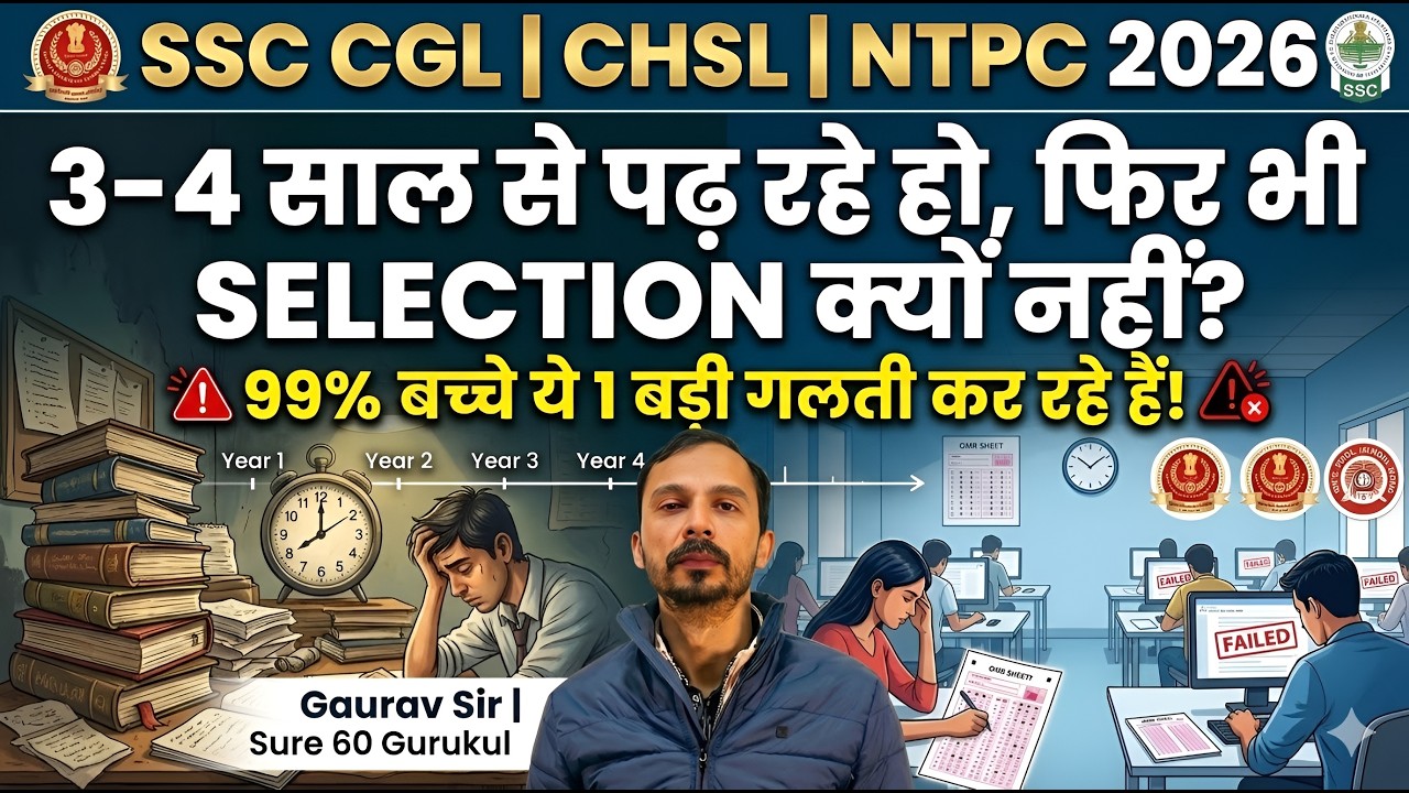 99% Aspirants Kyun Fail Hote Hain? The Bitter Truth of Selection | Gaurav Sir