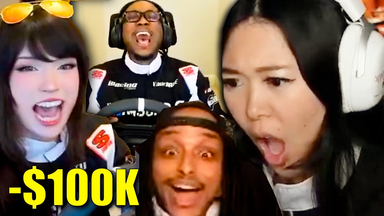 Agent Loses $100K NASCAR Race bc Rage & Ron SABOTAGE! Streamers Championship Race CHAOS